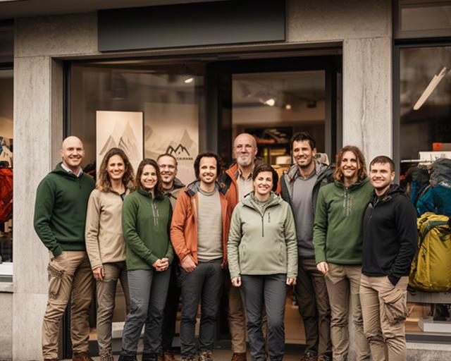 Beratungsteam von Steiner & Sommer Berg vor dem Ladengeschäft an der Route de Florissant in Chêne-Bougeries