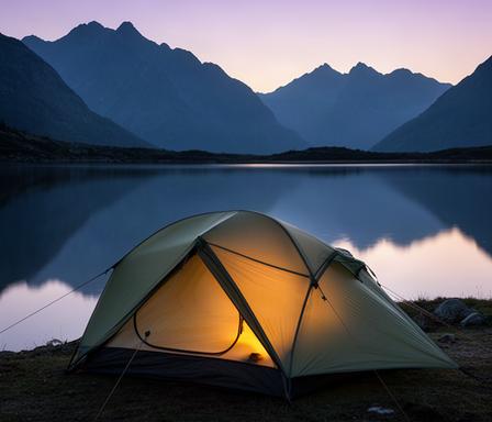 MSR Hubba Hubba NX Zweipersonenzelt bei einer Abendtour